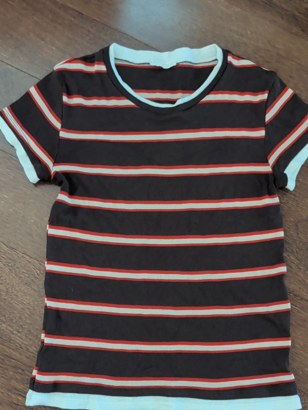 Zara Women's Short Sleeve Striped Tee